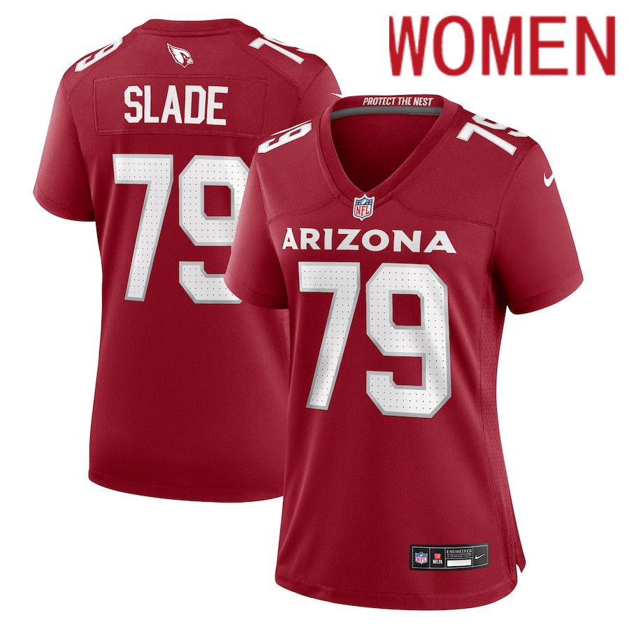 Women Arizona Cardinals #79 Jacob Slade Nike Cardinal Game NFL Jersey